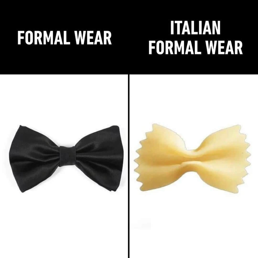 9GAGさんのインスタグラム写真 - (9GAGInstagram)「And as long as I've got my soup and tie⠀ My stomach is gonna be happy tonight⠀ #suitandtie #bowtie #farfalle #9gag」7月6日 10時00分 - 9gag