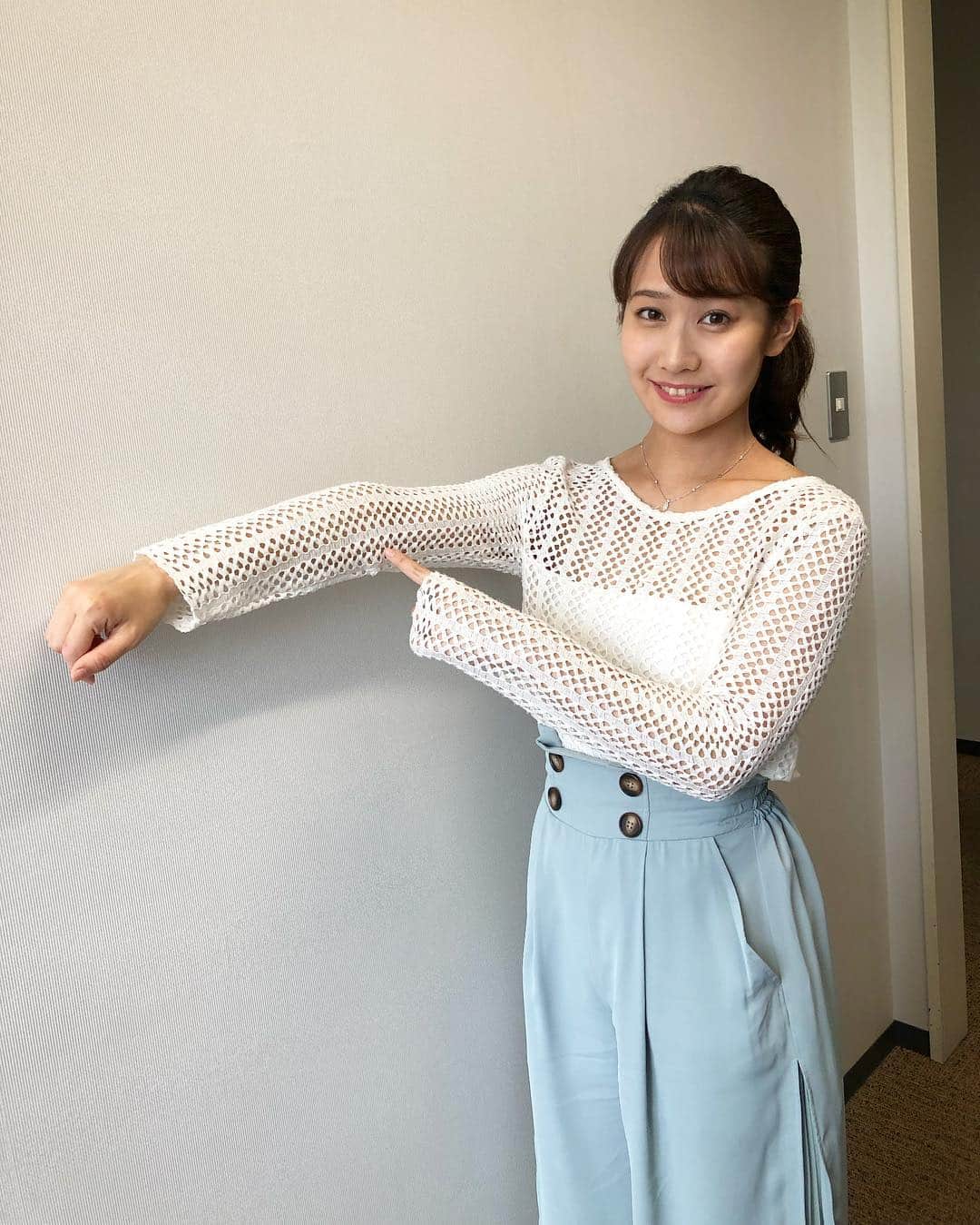 島津咲苗さんのインスタグラム写真 島津咲苗instagram デルサタ衣裳です 長袖ですが 風がスースー入ってきて涼しかったです この後のデルサタ11も観てください デルサタ デルサタ衣装 アナウンサー衣装 女子アナ衣装 アナウンサー メーテレ 島津咲苗