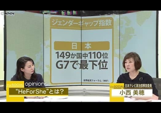 小西美穂さんのインスタグラム写真 - (小西美穂Instagram)「フォローしてくださっている皆様に﻿ きのうの解説を是非ご覧いただきたくて、﻿ 写真たくさんアップしました😅✨﻿ ﻿ 7分間、熱弁しております笑‼️﻿ 6分過ぎに、杉野アナの突然のフリにも﻿ こたえております‼️（最後の写真はその瞬間）﻿ ﻿ ひとりひとりが意識を変えていくことが、﻿ ジェンダー平等や多様性尊重の﻿ 社会を作っていく追い風になる。﻿ まずは、知ること。﻿ ﻿ 動画は🙋‍♀️✨﻿ 私のtwitterアカウント @mihokonishi69 （インスタと同じアカウント名です）に﻿アップしました。﻿ 拡散してくださるとすごく嬉しいです😂﻿ ﻿ みんなが生きやすい社会に﻿ 一緒に変えていきましょう🍀﻿ ﻿ #HeForShe #ジェンダー平等 #unwomen #男子チア #ミンナ生きやすく #newsevery #日テレ #杉野真実 #小西美穂﻿ @unwomenjapan @waseda_shockers @sugino_mami」7月6日 10時50分 - mihokonishi69