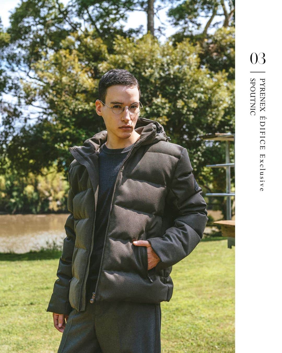 のインスタグラム：「【DOWN JACKET PRE ORDER - EDIFICE 2019 AUTUMN&WINTER -】﻿﻿ ﻿﻿ 今シーズンもエディフィスでは、WOOLRICH、PYRENEX、TATRASエディフィス別注ダウンの完売必至モデルを筆頭に、他インラインも合わせてエディフィス店舗、WEBでのプレオーダーフェアを開催致します。﻿﻿ ﻿﻿ ﻿﻿ 《実店舗開催日程》﻿﻿ 7/6（土）～14（日）EDIFICE 新宿店﻿﻿ 7/19（金）～28（日）EDIFICE 丸の内店﻿﻿ 8/2（金）～12（月）EDIFICE ルクア大阪店﻿﻿ 8/16（金）～25（日）EDIFICE 博多店﻿﻿ 8/30（金）～9/8（日）EDIFICE 名古屋パルコ店﻿﻿ ﻿﻿ 詳しくはプロフィール🔗よりご覧ください。﻿﻿ ﻿﻿ ﻿﻿ ﻿﻿ Down jacket﻿ 【PYRENEX EX  SPOUTNIC】¥77,000+tax﻿﻿ 【TATRAS EX  Merano】¥89,000+tax﻿ ﻿﻿ ﻿﻿ ﻿﻿ ﻿﻿ ﻿﻿ ﻿﻿ ﻿﻿ ﻿﻿ ﻿﻿ #edifice #preorder #outer #2019aw #orderfair #downjacket #downouter #pyrenex #exclusive #pyrenexspoutonic #tatras #tatrasmerano #mensfashion #mensouter #mensstyle #menswear #menwithclass﻿」