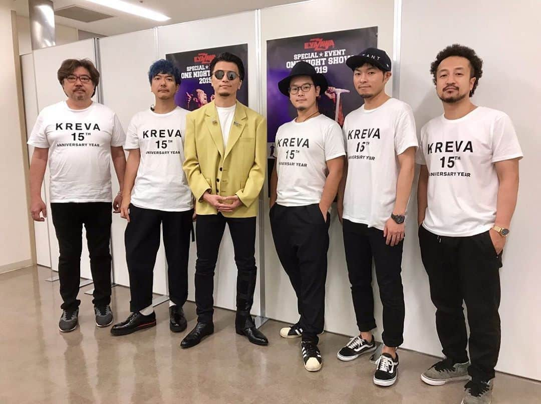 KREVAさんのインスタグラム写真 - (KREVAInstagram)「ブログ更新しました。 http://lineblog.me/kreva/  #KREVA #矢沢永吉 #onenightshow2019  #miyavi  #谷中敦 #奥田民生 #musicday #感謝」7月6日 22時37分 - kreva_drk_dj908