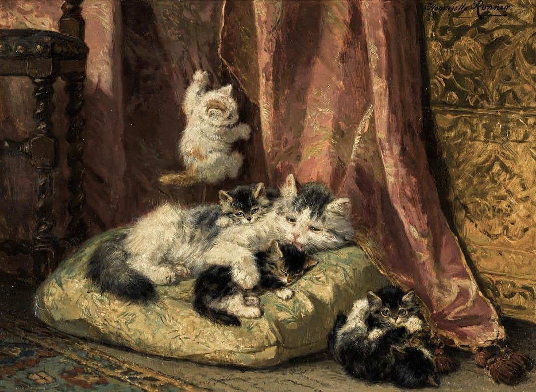 サザビーズさんのインスタグラム写真 - (サザビーズInstagram)「#Caturday: Curl up this weekend with ‘Kittens at Play’ by Dutch artist Henriette Ronner-Knip, on view in our #London galleries as part of our 19th Century European Paintings sale. #Sothebys19thCentury #Cats #catsofinstagram #Kittens」7月6日 16時57分 - sothebys