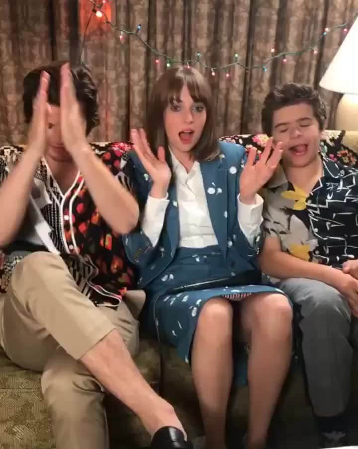 のインスタグラム：「When you see I'm watching #StrangerThings3 for the fourth time this weekend, mind your business. 👀」