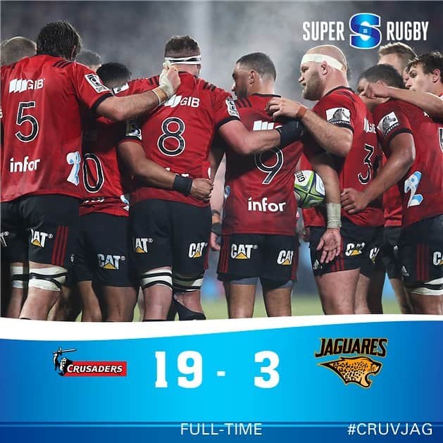 Super Rugbyさんのインスタグラム写真 - (Super RugbyInstagram)「FULL-TIME | SUPER RUGBY FINAL  The Crusaders have won their tenth Super Rugby title after a comprehensive victory in Christchurch.  #SuperRugbyFinal #CRUvJAG」7月6日 18時18分 - superrugby