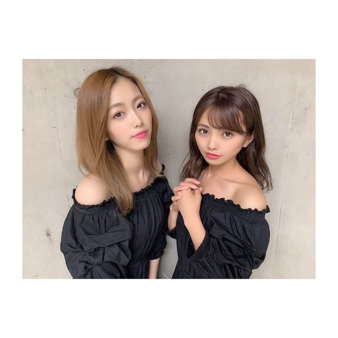 森田彩花さんのインスタグラム写真 - (森田彩花Instagram)「磯ちゃんと双子コーデ👯💕 ． ゥチらズッ友ι″ゃω🖤🖤笑 全身オソロコーデ🖤🖤 ． #あみゅこーで 👩🏼👩🏼‍🦰 #amiuuwink  ギャルがあみゅ着たらこんな感じ💛👐 ． #ootd #todayscode #fashion #gal #amiuuwink #rady #ギャル好き #ギャル好き集まれ #コメよろ #いいねよろ」7月6日 18時26分 - ayaka_morita0529