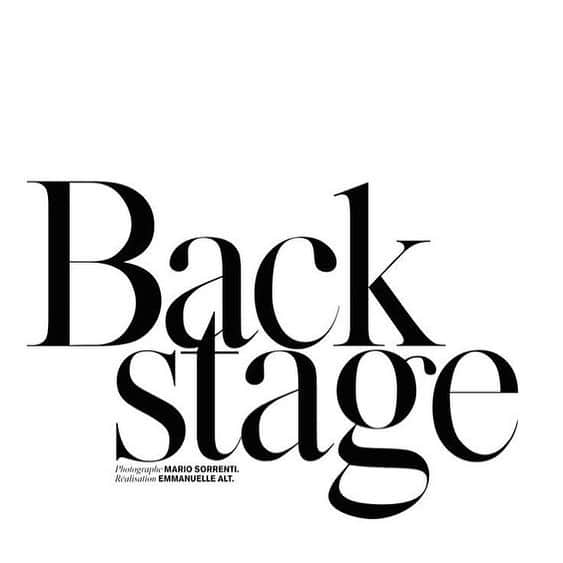 のインスタグラム：「#inspiration #backstage」