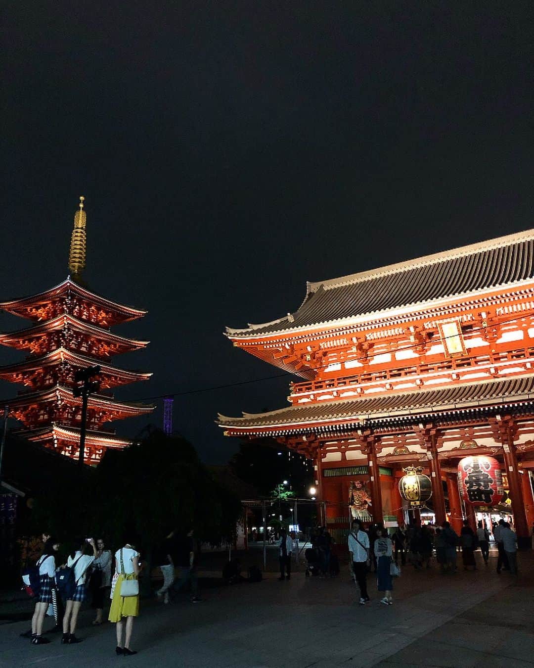 chiyo1173さんのインスタグラム写真 - (chiyo1173Instagram)「❤︎❤︎❤︎ 今日は七夕まつりに行って、 浅草ぶらり散歩🏮 ・ ・ 夜の浅草寺、すごく綺麗だった！ 毎年初詣は浅草寺に行くけど、 夜に行ってみたのは初めて✨ とても神聖な気持ちになりました。 ・ ・ コーデについては また改めてpostさせてください☺︎ ・ ・ #浅草#浅草寺  #コーデ#コーディネート#outfit#ootd#ootd_kob#mineby3mootd#シンプルコーデ#大人カジュアル#きれいめカジュアル#大人女子#大人女子コーデ#locari#ロカリ#beaustagrammer#ビュースタグラマー#ponte_fashion」7月6日 20時16分 - chiyo1173