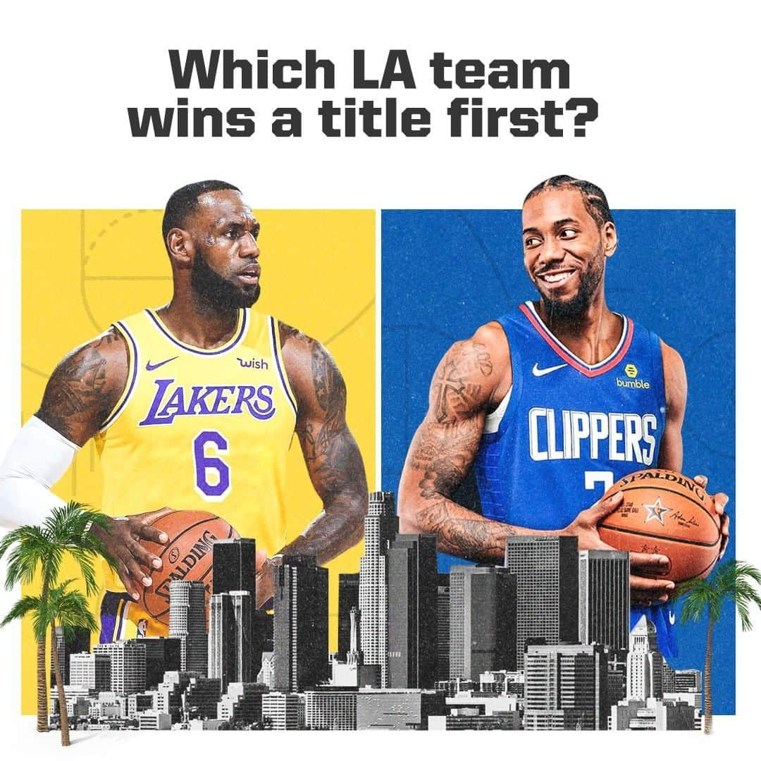 スポーツセンターさんのインスタグラム写真 - (スポーツセンターInstagram)「The battle for Los Angeles ... and the NBA.」7月7日 8時10分 - sportscenter