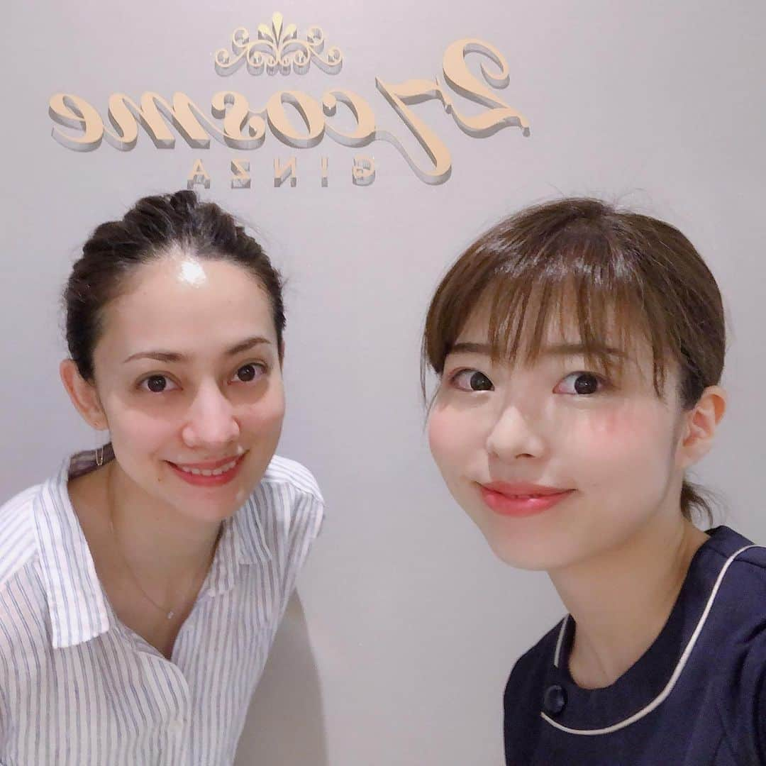 英玲奈さんのインスタグラム写真 - (英玲奈Instagram)「@27cosmeginza に行ってきました！ いつも担当してくれる草合さん╰(*´︶`*)╯♡ しっかり汚れを取って、 しっかりマッサージして、 しっかり保湿、 私がお願いしているのはフェイシャルのシンプルなコースなのですが、 帰りは体も軽くて息も深く出来る様になる！ 心を込めて丁寧にしてくださるから本当に生き返る(*ﾟ▽ﾟ*) #27コスメ銀座 #エポラーシェ #無添加コスメ #無添加エステ」7月7日 0時18分 - erena_erenyan