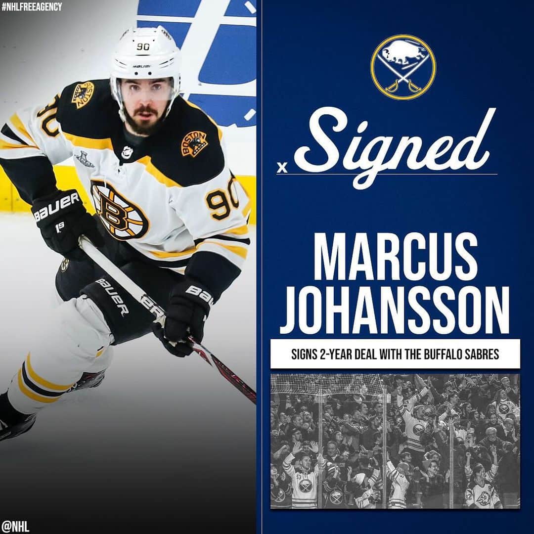 NHLさんのインスタグラム写真 - (NHLInstagram)「Go ahead and add Marcus Johansson to the @buffalosabres. ✅ #NHLFreeAgency」7月7日 1時07分 - nhl