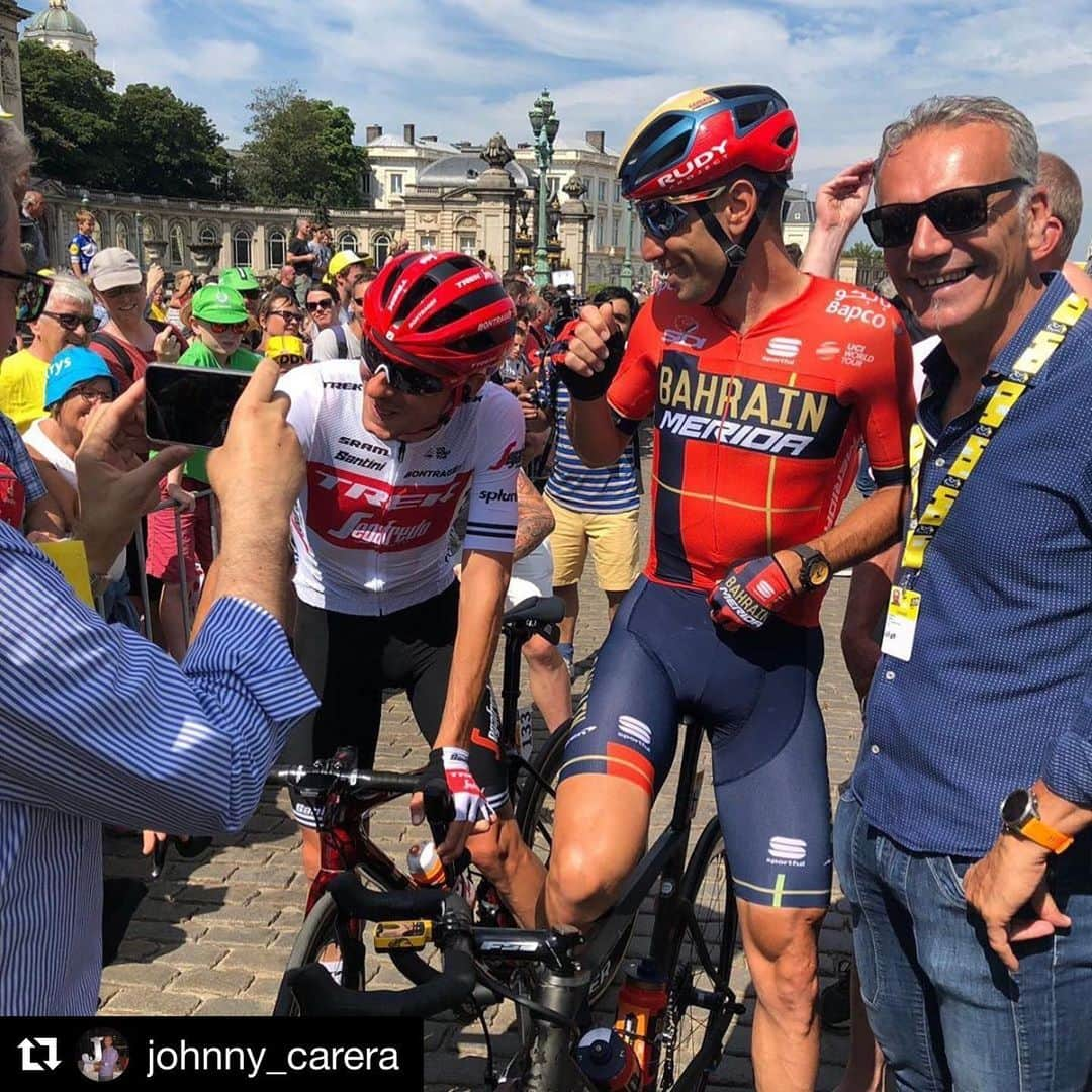 ヴィンチェンツォ・ニバリさんのインスタグラム写真 - (ヴィンチェンツォ・ニバリInstagram)「At start in Bruxelles @letour fantastic! #letour #cycling @ciccone_giulio @vincenzonibali」7月7日 1時54分 - vincenzonibali