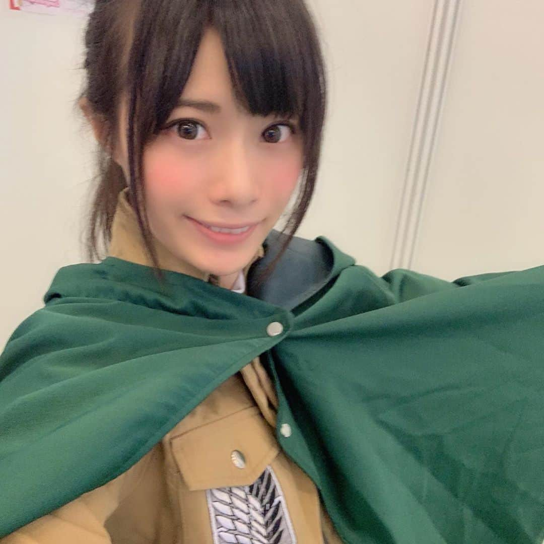 天津いちはさんのインスタグラム写真 - (天津いちはInstagram)「‪Aujourd'hui j'ai fait le cosplay Attack on Titan.‬ ‪Merci d'avoir parlé et tiré‬ ‪J'étais très heureux✨‬ ‪Le dernier jour, nous jouerons Athena de Saint Seiya.‬ ‪Prendre une photo. Cordialement！‬ ‪#JapaneExpoParis #JapanExpo2019 #paris #AOT @Japanexpo‬  #japanesegirl #Japanese #japanexpo #cosplaygirl #cosplay #cosplaysexy #cosplayer #cosplaygirls #attackontitan #AttackonTitancosplay #aotcosplay #attackontitans  #進撃の巨人 #進撃の巨人コスプレ  #調査兵団 #進撃の巨人cosplay #shingekinokyojin #shingekinokyojincosplay」7月7日 3時38分 - ichichiha