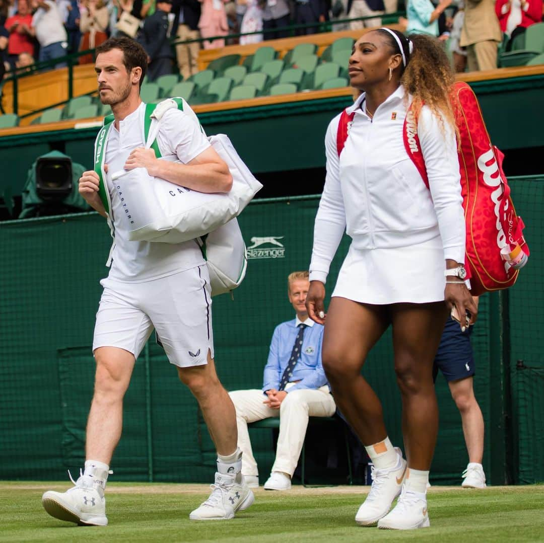 WTA（女子テニス協会）さんのインスタグラム写真 - (WTA（女子テニス協会）Instagram)「First look 👀 at team #SerAndy 🎾🤩 #Wimbledon」7月7日 3時52分 - wta