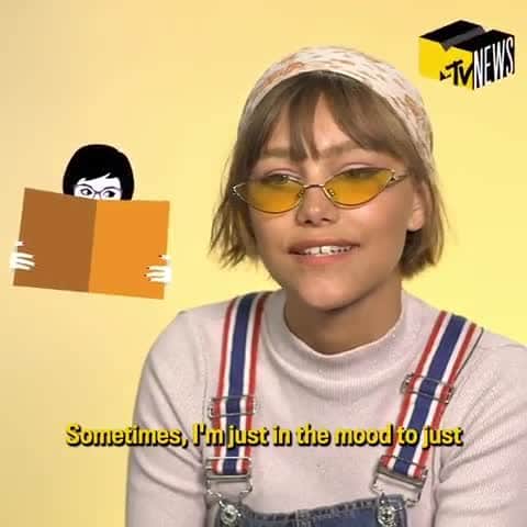 のインスタグラム：「@gracevanderwaal talked moods and making friends with @mtvnews and she is a DELIGHT 💖」