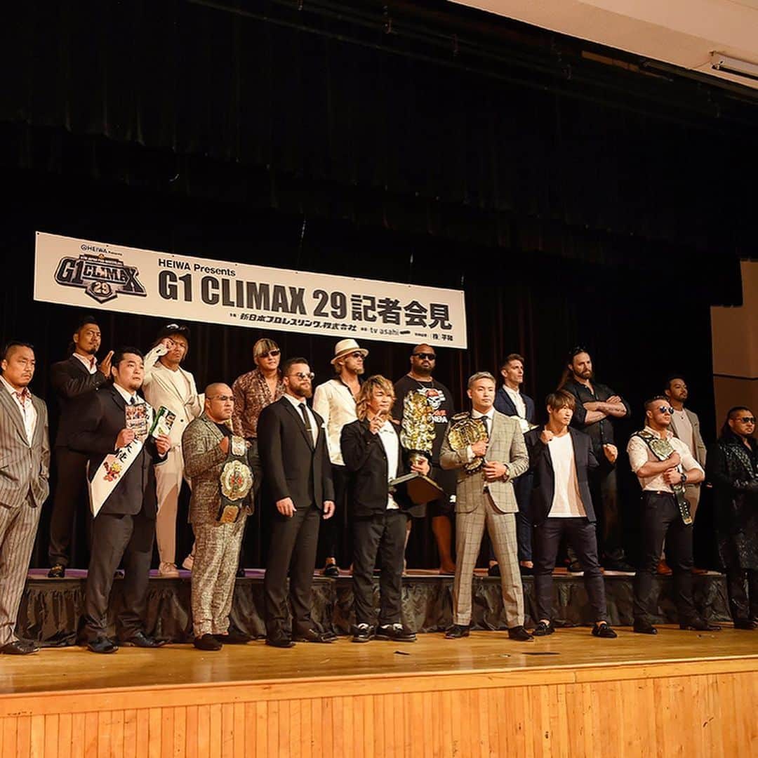 新日本プロレスさんのインスタグラム写真 - (新日本プロレスInstagram)「#G129 in Dallas!! #PressConference 🦁🏆 #新日本プロレス #プロレス」7月7日 4時19分 - njpw1972