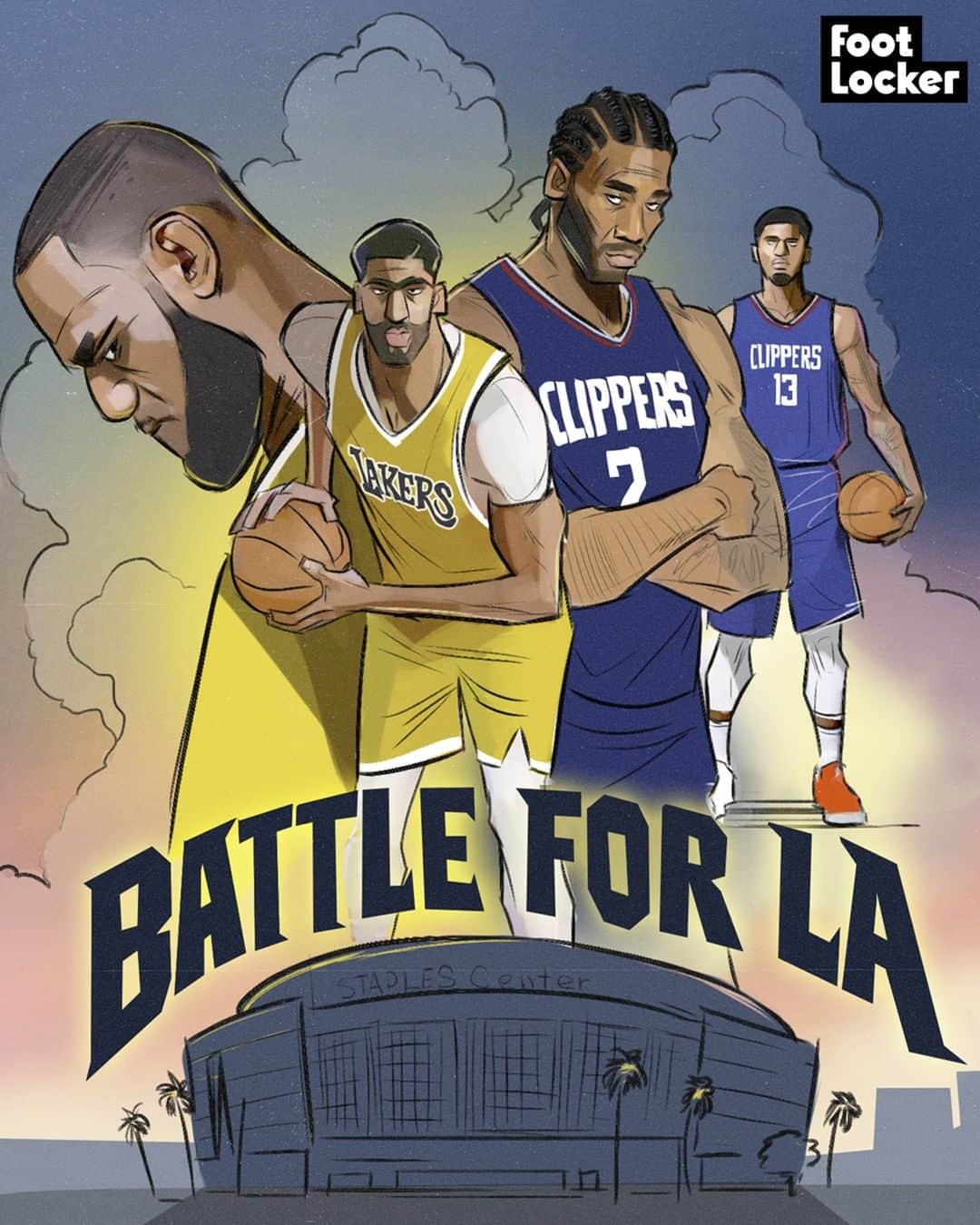 Foot Lockerさんのインスタグラム写真 - (Foot LockerInstagram)「A shift in power has changed the landscape of the #NBA! Which LA team is better at this current moment? #Lakers #Clippers  #LockedIn by @karmoruu」7月7日 4時37分 - footlocker