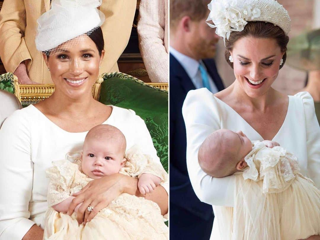 People Magazineさんのインスタグラム写真 - (People MagazineInstagram)「What elements of Archie’s christening were similar to Kate and William’s three children — and what was different? 😍Link in bio for a look back at all of the royal children’s big days. | 📷: Chris Allerton/AFP/Getty Images; Dominic Lipinski/AFP/Getty Images」7月7日 4時52分 - people