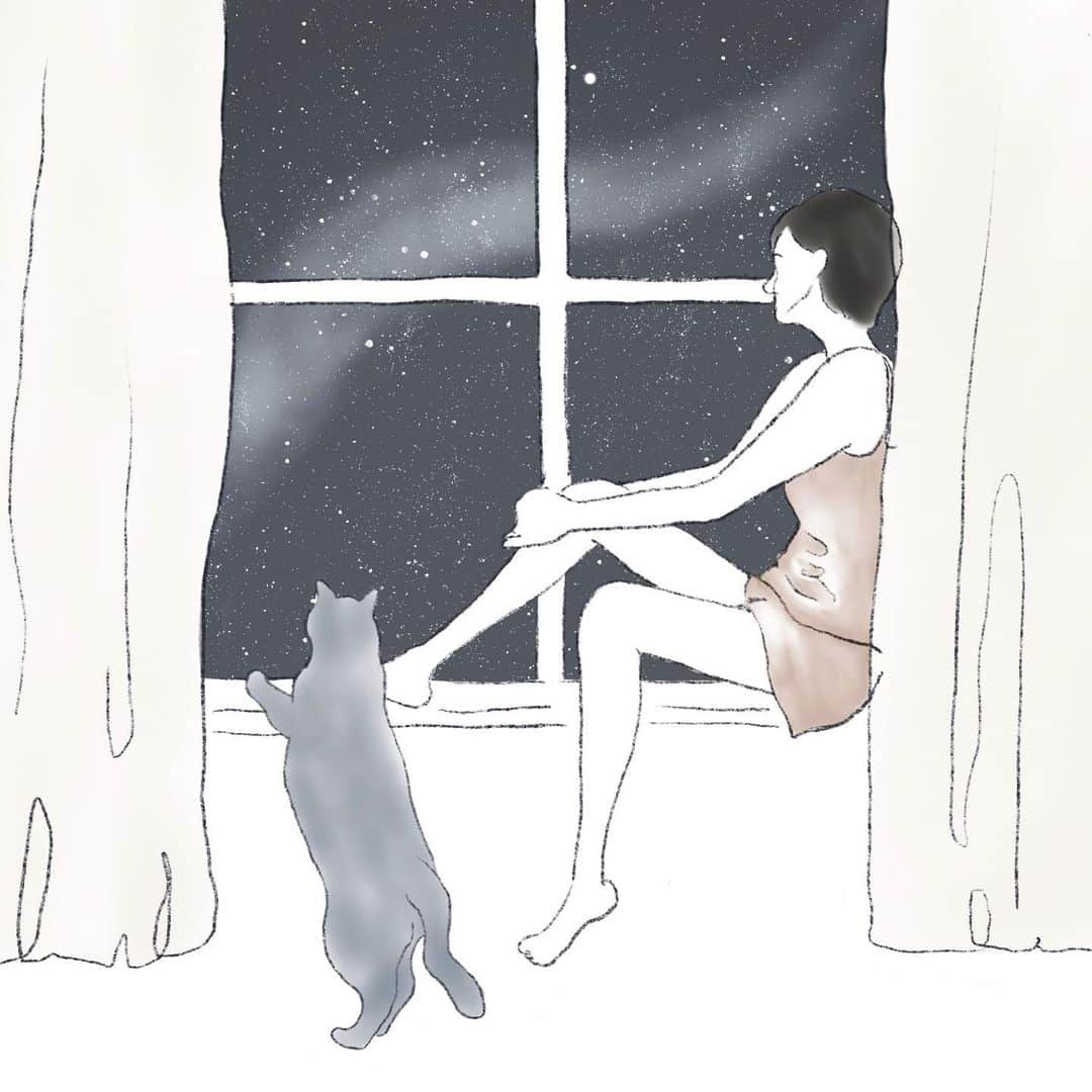 Apricots Artのインスタグラム：「今年は会えるかしら🎋🌌 Illusted by Mina」
