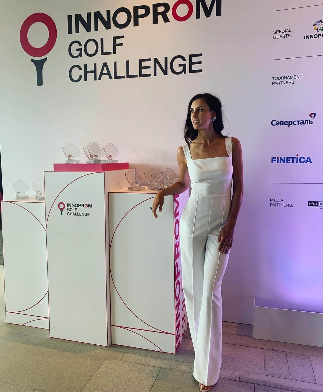 マリア・ベルチェノワさんのインスタグラム写真 - (マリア・ベルチェノワInstagram)「Glad to be part of this beautiful event #innopromgolfchallenge with amazing jewellry 💎 @chamovskikhjh 👗 @terekhovgirl」7月7日 17時14分 - mariaverchenova