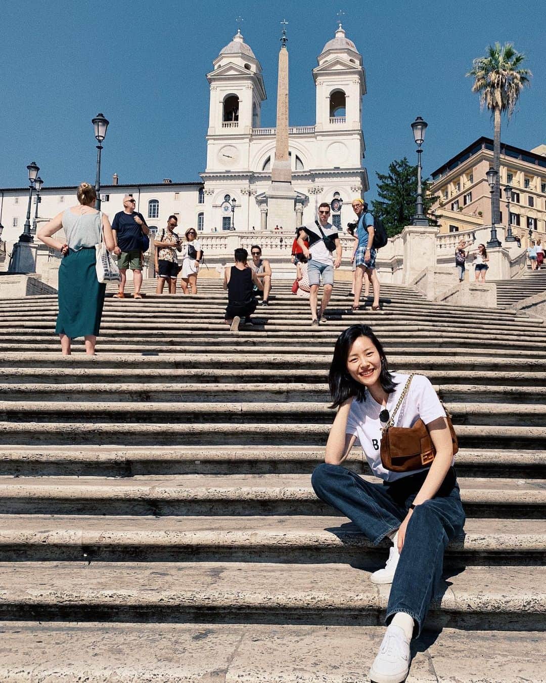 リウ・ウェンのインスタグラム：「Roaming around Rome!」