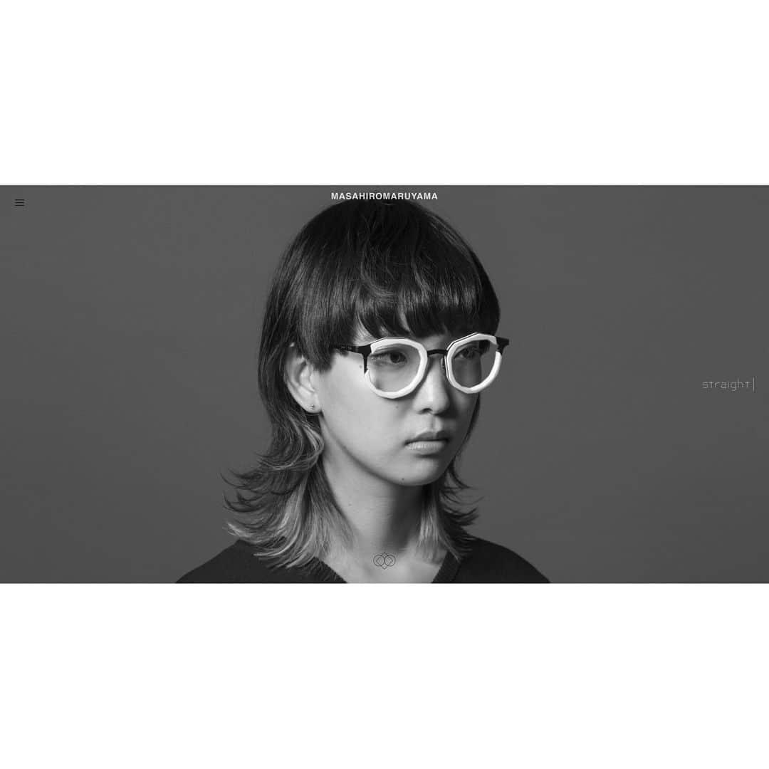 マサヒロマルヤマのインスタグラム：「Straight MM-0020 White / Black」
