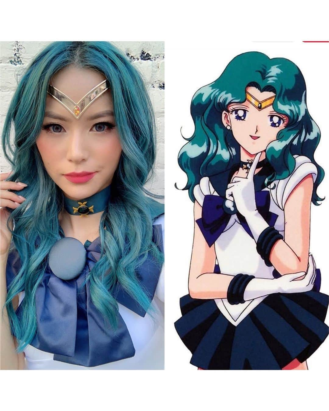 Yukiさんのインスタグラム写真 - (YukiInstagram)「“NEPTUNE PLANET POWER, MAKE-UP!” ✨⭐️💕 I had such  blast at @animeexpo ! I’ve been wanting to cosplay as Sailor Neptune for the longest time and I finally did it!  Last year, I had so much fun dressing up as “Black Lady” aka “Wicked Lady” and loved being bad so much. This year, I I’ll be the good guy 😇❤️ • • • • • • • •#animeexpo #animeexpo2019 #ax2019 #cosplay #cosplayer #cosplayers #cosplaygirl #cosplaygirls #sailorneptune #sailormoon #sailormoonfan #sailormoonfans #sailormooncosplay #sailorneptunecosplay #beauty #beautybloggers #makeuplooks #makeupblogger #motd #tealhair #tealhairdontcare #colorfulhair #joicocolorintensity  #mermaid #mermaidhair #ax19」7月7日 11時32分 - yukibomb