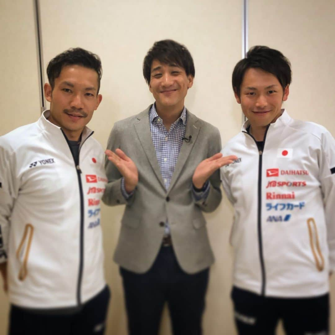 山本紘之さんのインスタグラム写真 - (山本紘之Instagram)「・ バドミントン日本代表の皆さんにインタビュー！ 過酷な合宿の中、お疲れのところありがとうございました！！ ・ ・ #奥原希望 選手 #桃田賢斗 選手 #山口茜 選手 #高松ペア #高橋礼華 選手 #松友美佐紀 選手 #西本拳太 選手 #ソノカムペア #園田啓悟 選手 #嘉村健士 選手 #バドミントン #バドミントン日本代表 #富山合宿」7月7日 12時16分 - yamamoto_hiroyuki.ntv