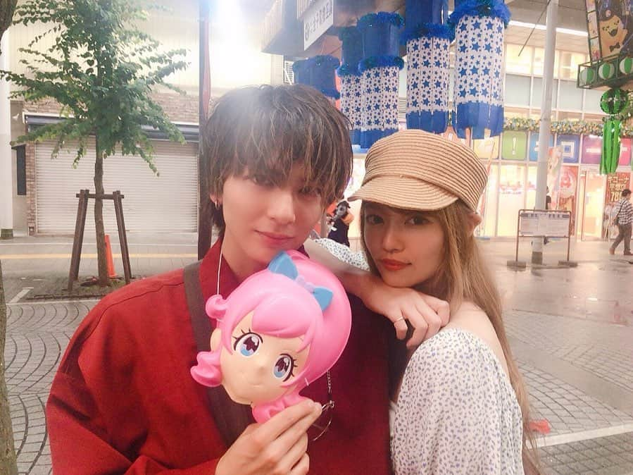 長嶋りあんさんのインスタグラム写真 - (長嶋りあんInstagram)「私の推し👼可愛いくて懐こくて尊い…🧸🍒 #七夕に一瞬会える #去年もお面持ってた #ひらつか七夕祭り #夏が来た #太陽無理 #引きこもる」7月7日 12時30分 - riannagashima