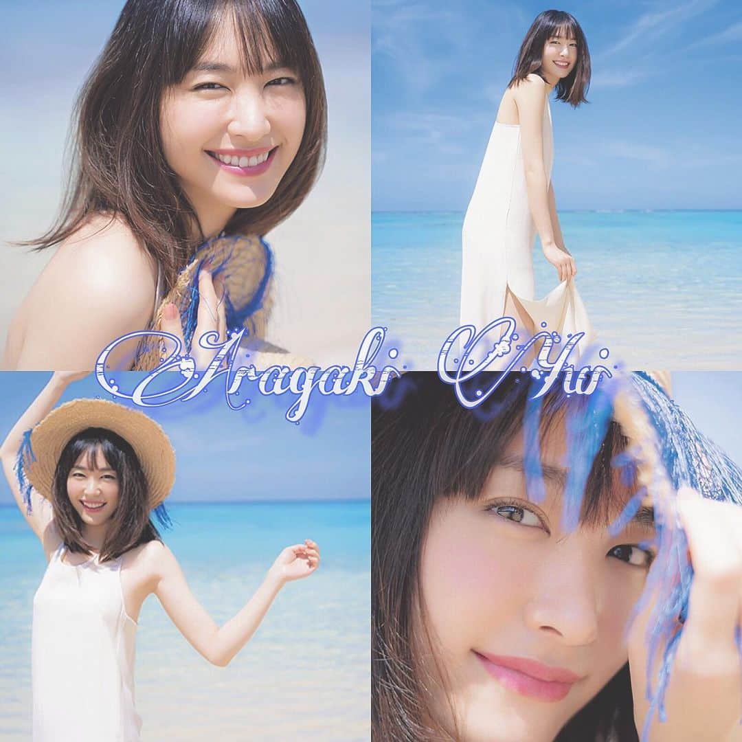 新垣結衣　ファンアカウントのインスタグラム：「新垣結衣×海🏝 簡単だけど加工してみました🙈 #新垣結衣#ガッキー#海#新垣結衣好きな人と繋がりたい #新垣結衣ファンと繋がりたい #ふぉろば100」
