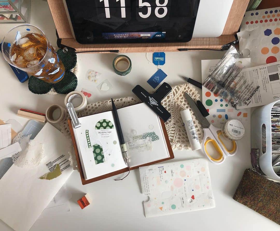 lixibei_iceのインスタグラム：「哈哈哈哈💚 #手帐 #手帐生活」