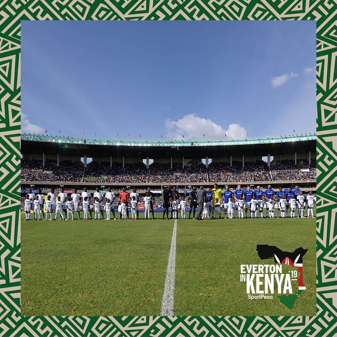 エヴァートンFCさんのインスタグラム写真 - (エヴァートンFCInstagram)「64,829 football fans were there as we became the first #PL side to play a game in Kenya. 🇰🇪」7月8日 1時32分 - everton