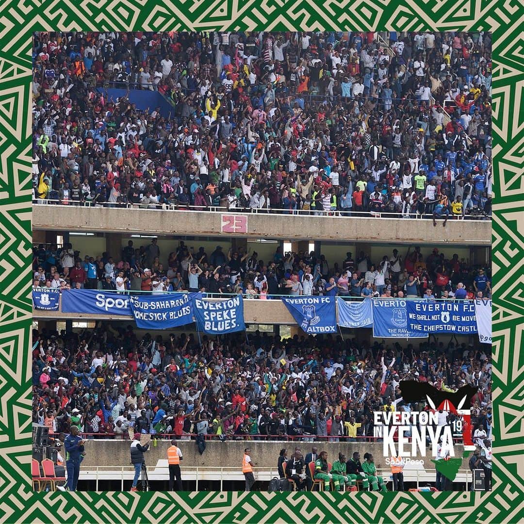 エヴァートンFCさんのインスタグラム写真 - (エヴァートンFCInstagram)「64,829 football fans were there as we became the first #PL side to play a game in Kenya. 🇰🇪」7月8日 1時32分 - everton