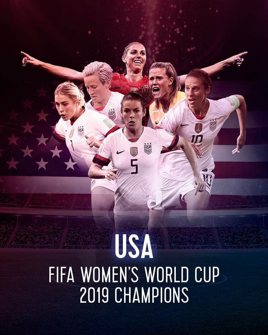 オリンピックチャンネルさんのインスタグラム写真 - (オリンピックチャンネルInstagram)「It's over! #USA complete a perfect tournament and win their 4th World Cup. Congratulations! 🇺🇲🏆 @USWNT @fifaworldcup #DareToShine #LaGrandeFinale」7月8日 1時54分 - olympicchannel_x