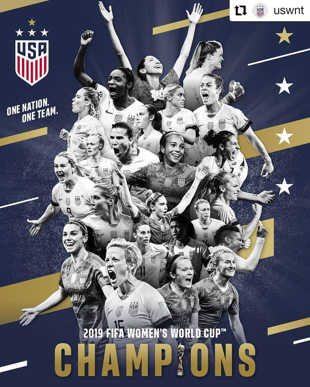 ガソリングラマーさんのインスタグラム写真 - (ガソリングラマーInstagram)「Yay congratulations #fuckingchamps again #worldcup ⚽️⚽️⚽️ #women #Repost @uswnt • • • • • • WE ⭐️ GOIN’ ⭐️ BACK ⭐️ TO ⭐️ BACK ⠀⠀⠀⠀⠀⠀⠀⠀⠀ #onenationoneteam #soccer #uswnt」7月8日 2時11分 - gasolineglamour