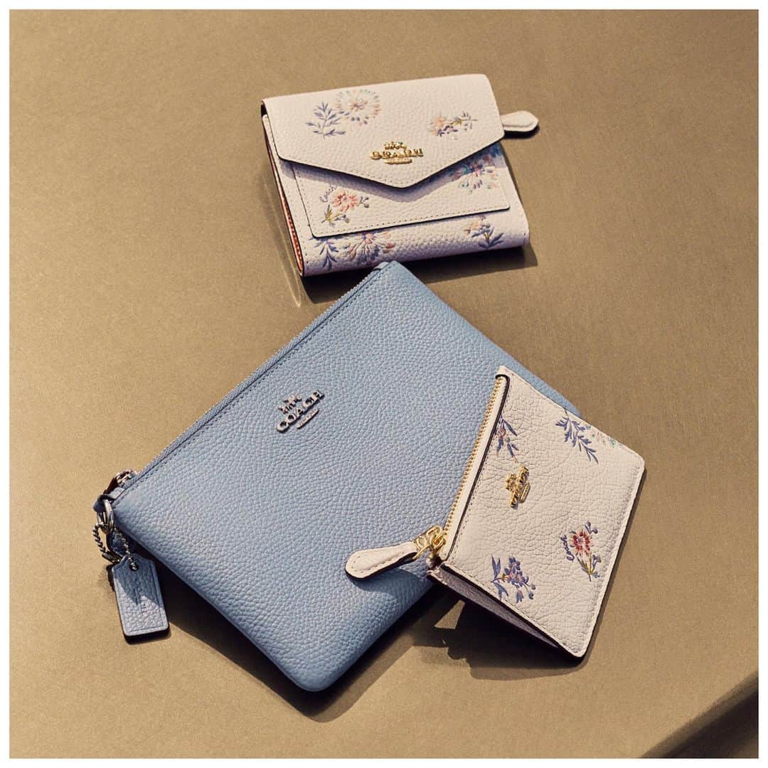 コーチさんのインスタグラム写真 - (コーチInstagram)「Good things, small packages. Shop our small leather goods in pastels and our Meadow Prairie Print. #CoachNY」7月8日 2時49分 - coach