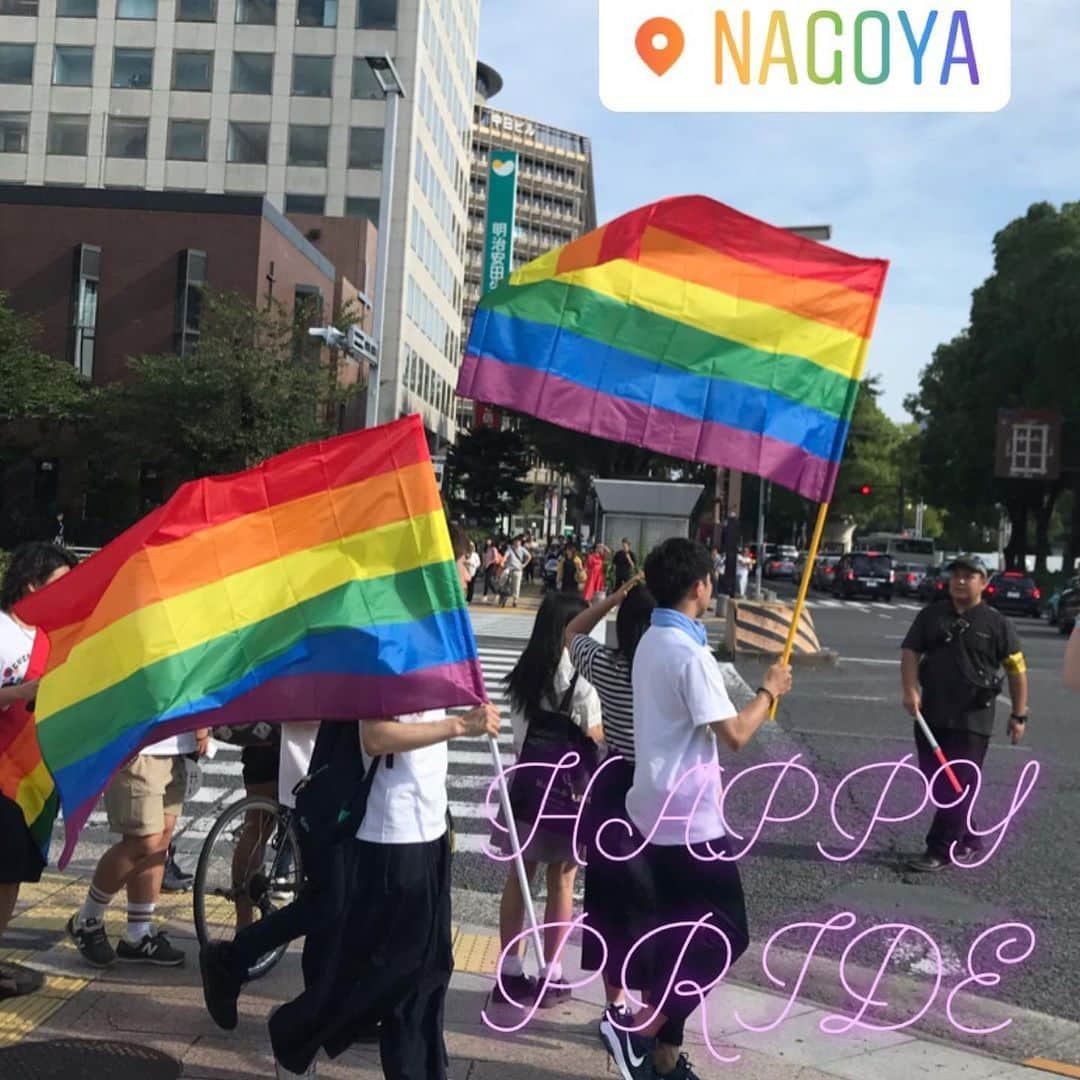 東小雪さんのインスタグラム写真 - (東小雪Instagram)「HAPPY PRIDE !! 🏳️‍🌈名古屋レインボープライドに参加しました！ 全国に虹色が広がりますように。どこに住んでいても、ありのままの自分らしい姿で輝けますように！ スタッフの皆様、参加された皆様、本当におつかれさまでした😊 #名古屋レインボープライド #LGBT #名古屋 #栄 #happypride #pride」7月7日 18時42分 - koyuki_higashi