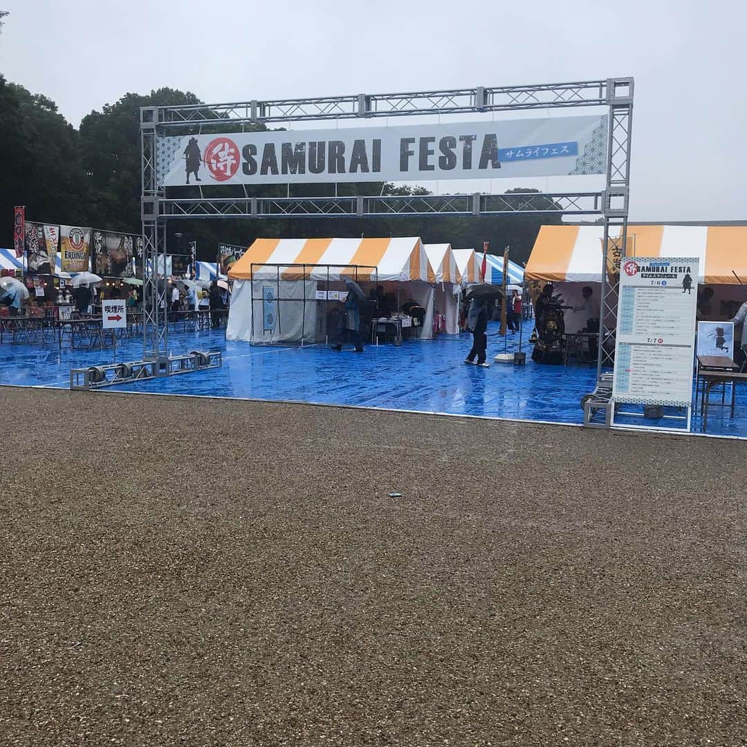 政宗さんのインスタグラム写真 - (政宗Instagram)「‪雨の中 上野公園でやっている #SAMURAIフェス  へ参戦‬ #サムライフェス」7月7日 19時02分 - masamune___date