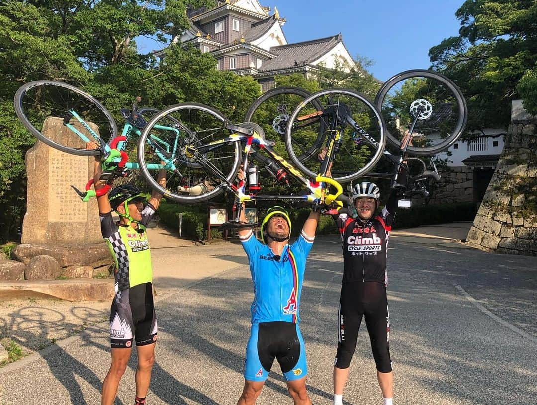 団長安田さんのインスタグラム写真 - (団長安田Instagram)「#快汗自転車ライフ姫路城から岡山城 #団長安田 #actontv #アクトオンtv #団長安田 #安田大サーカス団長 #nestobikes」7月7日 19時45分 - dancyoyasuda