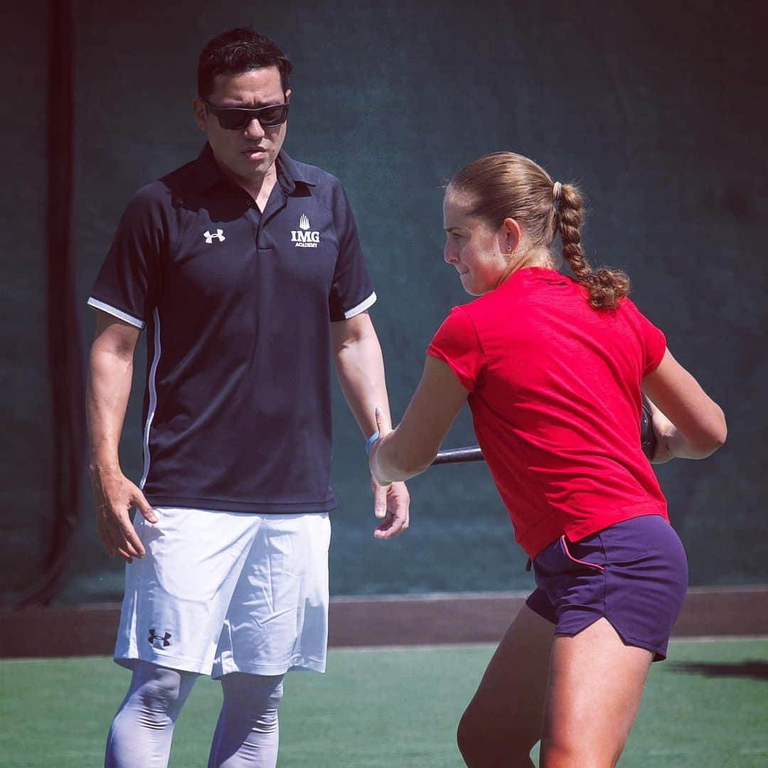 中村豊さんのインスタグラム写真 - (中村豊Instagram)「@jelena.ostapenko | work in progress on middle Sunday #imgacademy #nodaysoff」7月8日 3時02分 - yutakanakamura_