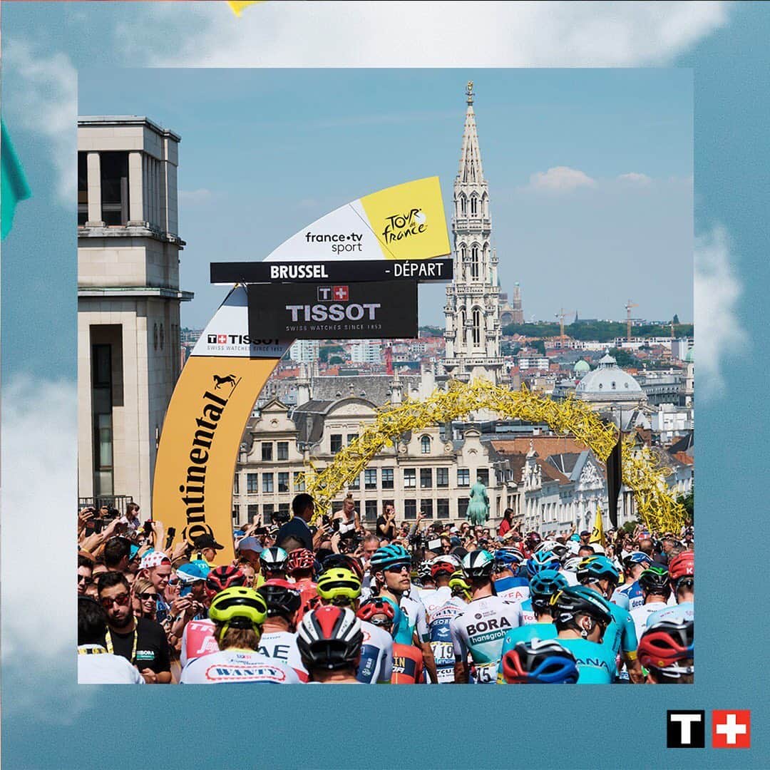 ティソさんのインスタグラム写真 - (ティソInstagram)「From Brussel to Paris: 21 Stages 3460km 1 Timekeeper and thousands of emotions. #Tissot #TissotisCycling #TDF19 #Brussels #Belgium #ThisisyourTime」7月7日 23時55分 - tissot_official