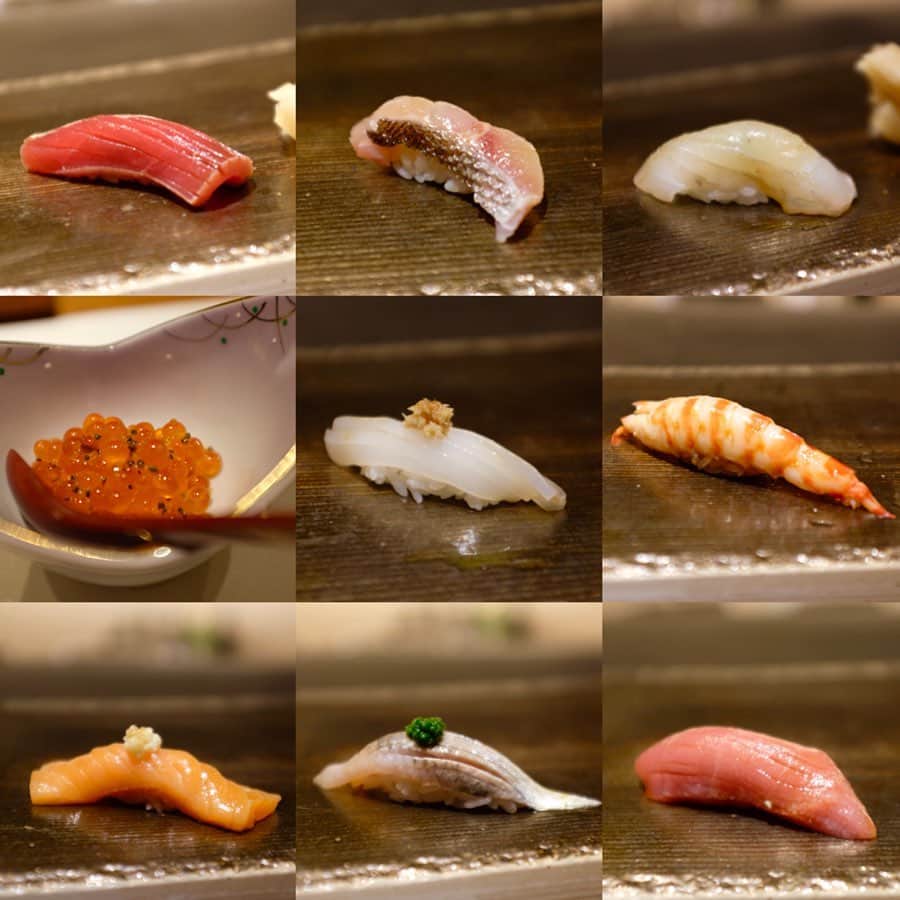 倉田茉美さんのインスタグラム写真 - (倉田茉美Instagram)「お寿司🍣 なんかミニチュアみたいで可愛いな。 こういうインスタ投稿してみたかったんだ。笑 京都にいるときは、全然食べなかったもの。。 東京のお寿司はシャリが小さくて美味しいね。 ７月は色々お祝いで奇跡のお寿司祭り。 ありがとうございました＊ かみしめもぐもぐ。 . #X100F カメラ📷を持ってから、記念にね、ご飯とかも撮るようになってきたぜよ。 . #寿司#葵#かんぴょう巻き好き」7月8日 0時37分 - sena_sayu122