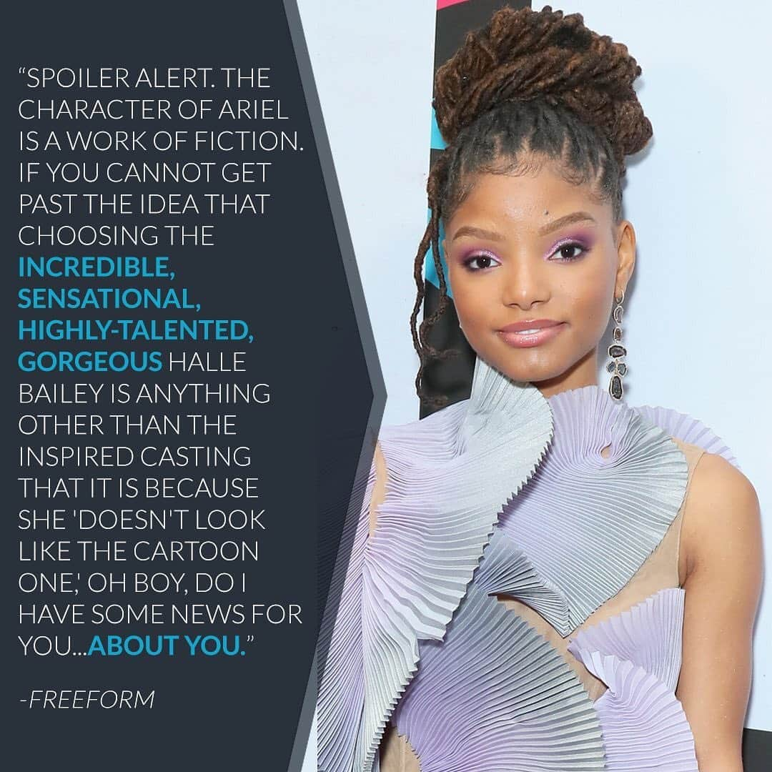 E! Onlineさんのインスタグラム写真 - (E! OnlineInstagram)「Spoiler alert: Freeform did NOT come to play. Link in bio for their full statement for those criticizing the casting of Halle Bailey as Ariel in #TheLittleMermaid. (📷: Getty Images)」7月8日 4時31分 - enews