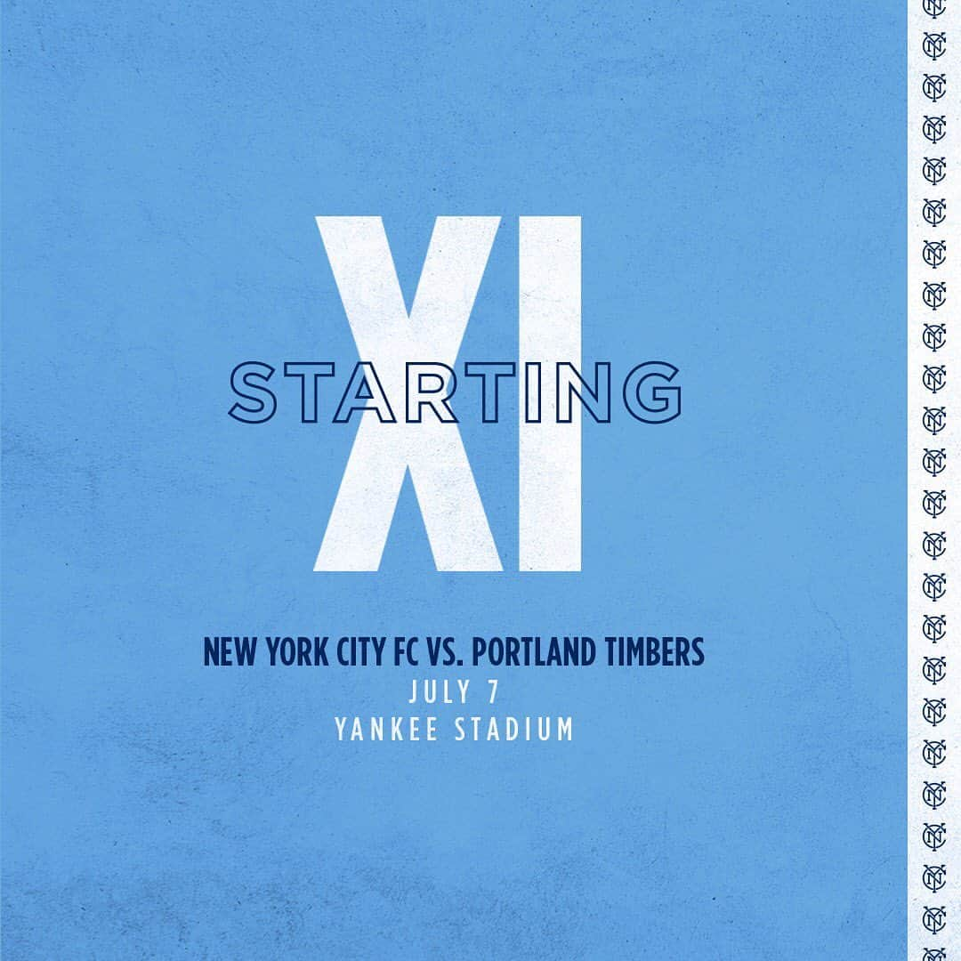 ニューヨーク・シティFCさんのインスタグラム写真 - (ニューヨーク・シティFCInstagram)「Starting XI vs. @timbersfc #ForTheCity」7月8日 6時36分 - nycfc