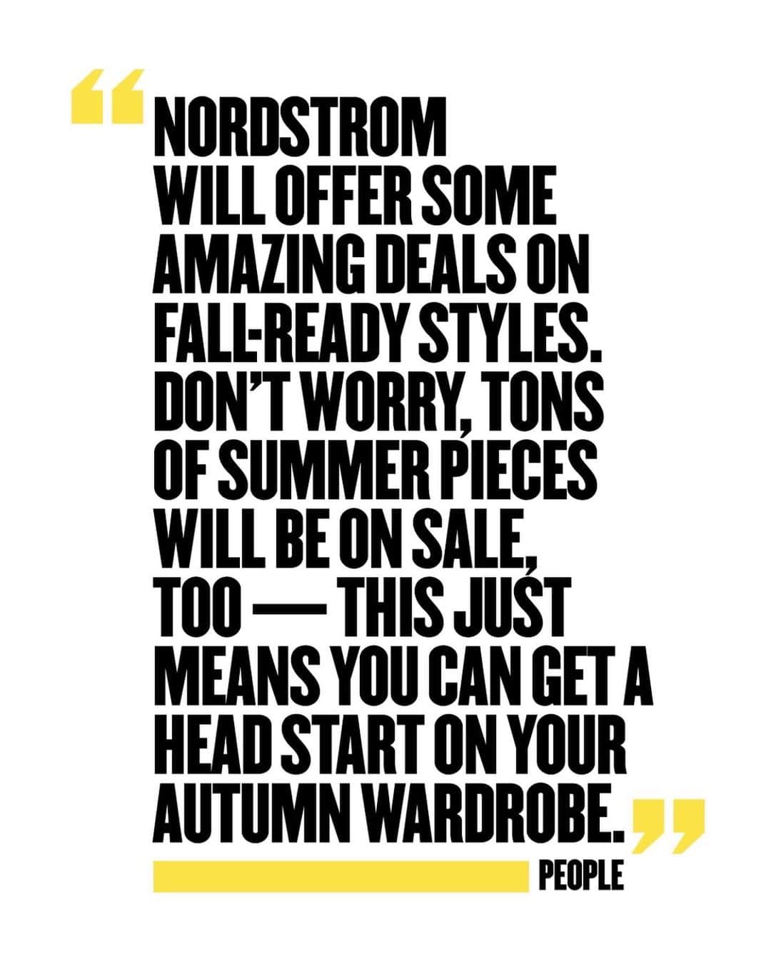 Nordstromさんのインスタグラム写真 - (NordstromInstagram)「Everyone’s talking about our Anniversary Sale 💛 #nsale」7月8日 7時42分 - nordstrom