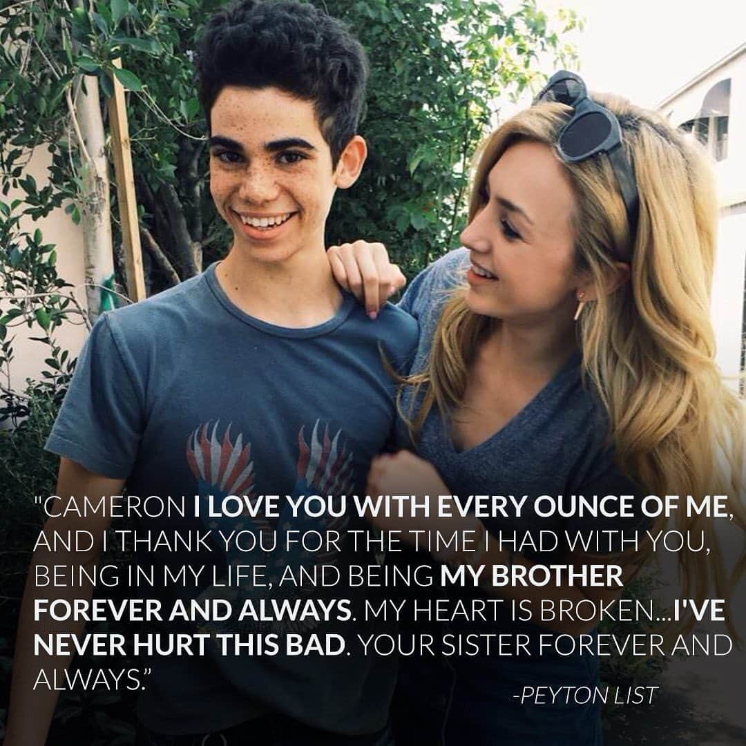 E! Onlineさんのインスタグラム写真 - (E! OnlineInstagram)「They will always be brother & sister. ❤️ Peyton List is mourning Cameron Boyce, her on-screen brother on Disney Channel's #Jessie. (📷: Instagram)」7月8日 8時46分 - enews