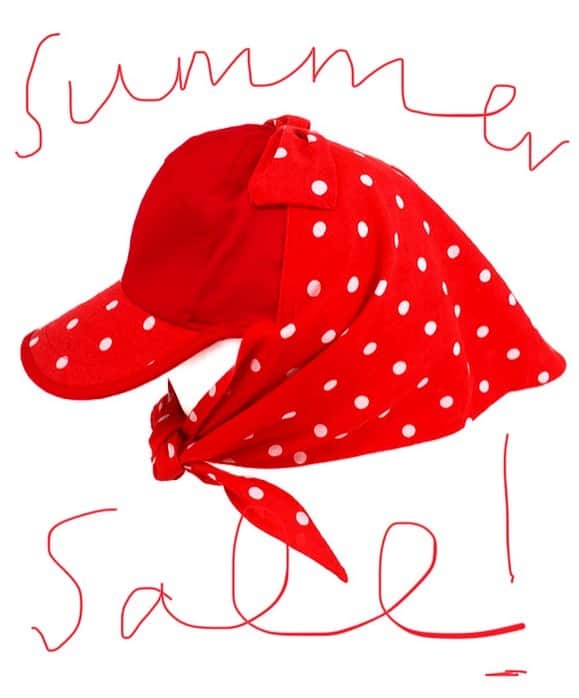 バーンストックスピアーズさんのインスタグラム写真 - (バーンストックスピアーズInstagram)「SUMMER SALE Starts today. This red scarf cap is SUPER reduced in price but will look a million dollars on you. #sale click on the link in bio to shop.」7月8日 21時35分 - bernstockspeirs