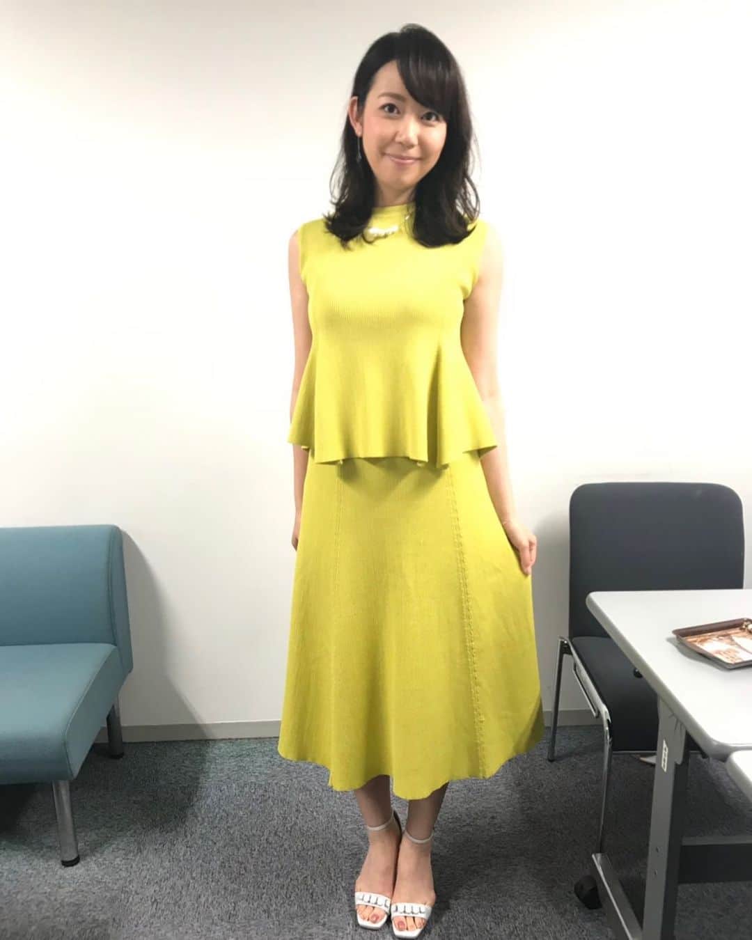 須黒清華のインスタグラム：「やっとインスタが復活〜😭💦 投稿はもちろん、いいねも何も出来ませんでした〜💦 . ストーリーにアップしていたこちら。 アド街の収録で着ていたワンピースです👗✨ #celford #セルフォード  #アド街ック天国」