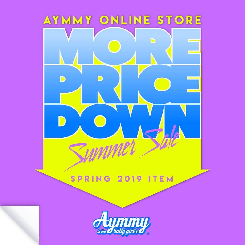 Aymmy in the batty girlsのインスタグラム：「【MORE PRICE DOWN】﻿﻿﻿ ﻿﻿﻿ Aymmy WEBサイトではSALEアイテムが﻿ 更にプライスダウンとなっております！﻿ ﻿ 人気アイテムは数が少なくなってきてますのでお早めにご覧くださいませ😳﻿ ﻿﻿﻿﻿ #aymmy﻿﻿﻿ #presale﻿﻿ #onlinestore﻿﻿ #sale」