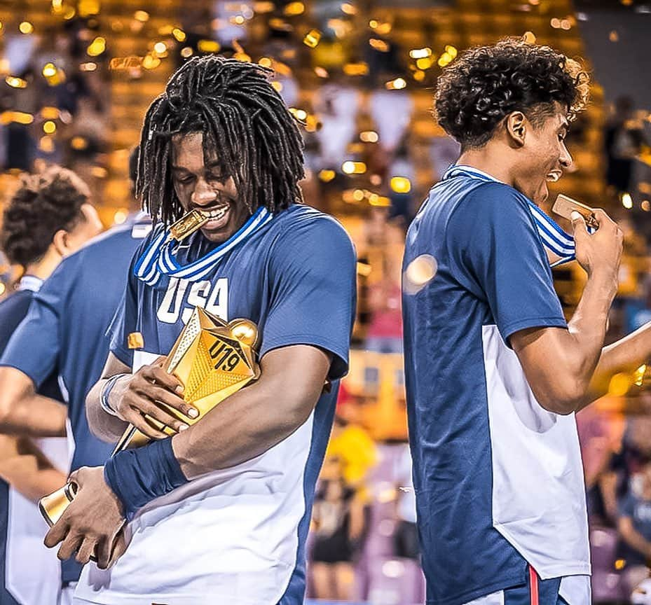 USA Basketballさんのインスタグラム写真 - (USA BasketballInstagram)「Moments we live for. For a 7th time in history, the USA U19 Men are #FIBAU19 World Cup champs 🏆」7月8日 13時01分 - usabasketball