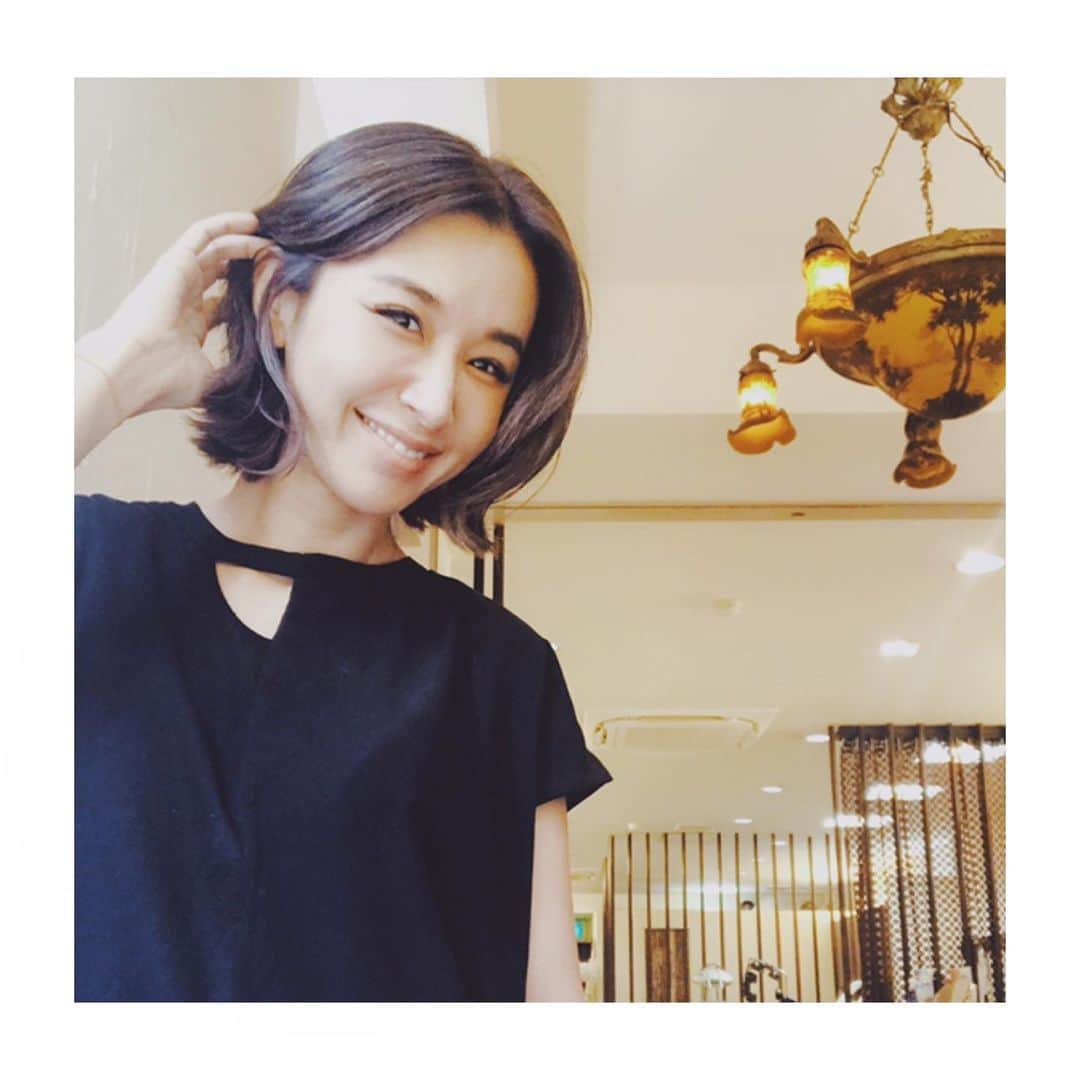 鈴木紗理奈さんのインスタグラム写真 鈴木紗理奈instagram なっちゃん Natttsu に Cut Colorしてもらった 長さも色もすきぷー かわいく巻いてもらってるんるん がしかし 用事は空手の送り迎えやんけ笑 リオトはロングヘアが好きやから また切っ